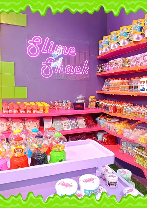 Gootopia at SM Mall of Asia | Slime Shop Ideas, Slime Business, Slime Lab, Toys Slime, Toy Store Design, Mailer Box Design, Cheap Slime, Free Planner Printables, Sliming World