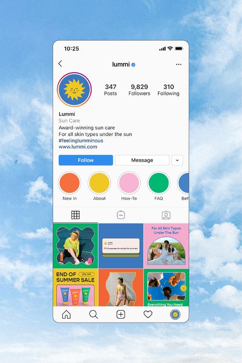 Social Media Templates meant to attract a younger audience to skincare. 
Lummi Instagram Posts | Playful Social Media Design for Skincare Brand | Instagram Feed Layout | Social Media Feed Design | Playful Typography | Bright, Retro Color Palette Instagram Branding Color Palette, Ig Feed Ideas Layout Color Palette, Playful Graphic Design Layout, Instagram Design Layout Ideas, Instagram Ideas Post Inspiration, Colorful Instagram Template, Playful Instagram Feed, Colorful Layout Design, Social Media Palette