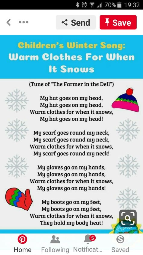 Winter Songs For Preschool, Winter Lyrics, January Preschool, Winter Lesson Plan, Clothing Study, Winter Theme Preschool, Winter Song, Circle Time Songs, Kindergarten Songs