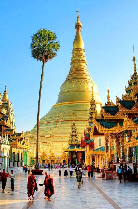 Shwedagon Pagoda in Yangon, Myanmar Shwedagon Pagoda, Myanmar Travel, Inle Lake, Halong Bay, Yangon, Bagan, Palawan, Mandalay, Chiang Mai