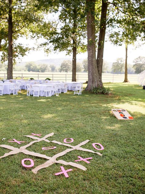 Backyard Bbq Wedding Reception, Wedding Picnic Reception, Bbq Wedding Reception, Backyard Bbq Wedding, Wedding Reception Games, Games Wedding, Giant Jenga, Wedding Backyard Reception, Wedding Reception Fun