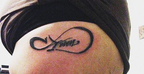 #nametattoo#steven#nametat#sideribribtattoo Name Tattoo, Infinity Tattoo, Tattoos, Quick Saves