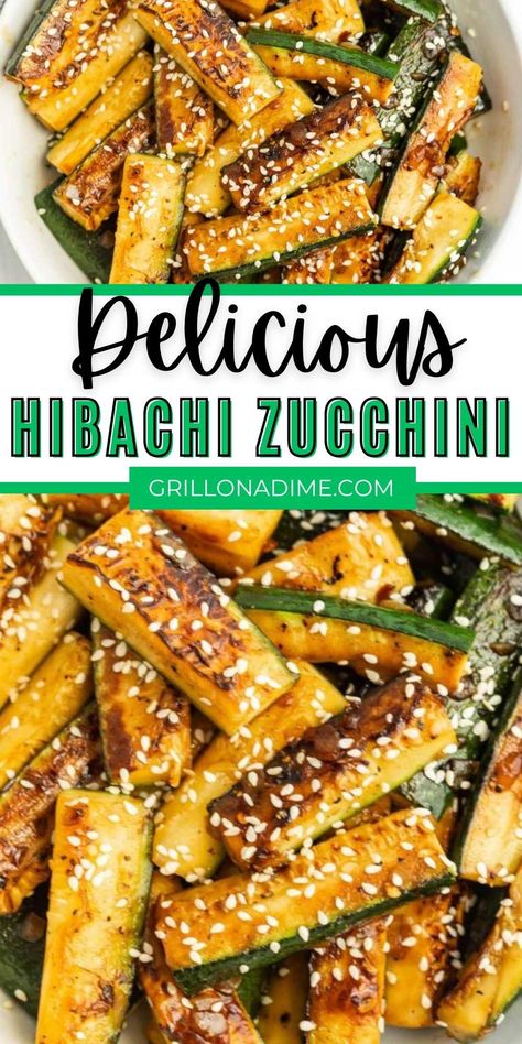 Soy Sauce Zucchini, Habatchi Zucchini, Hibachi Chicken And Zucchini, Black Stone Zucchini, Low Carb Meals On Blackstone, Hibachi Zucchini And Squash, Dos Coyotes Recipes, Hibachi Vegetables Air Fryer, Black Stone Veggies Ideas