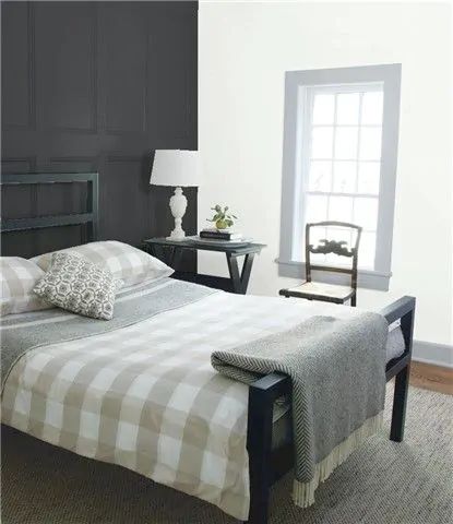 Benjamin Moore Wrought Iron Review & Inspiration Relaxing Bedroom Colors, Best Greige Paint Color, Calming Bedroom Colors, Greige Paint Colors, Color Combinations Paint, Hale Navy, Best White Paint, Popular Paint Colors, Calming Bedroom