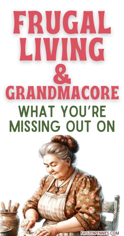 Dive into the world of Grandmacore, where the nostalgic charm of yesteryears meets the practicality of today's budget-conscious living. Discover how to infuse your space with cozy crochet blankets, heirloom quilts, and quaint floral patterns without breaking the bank.  Explore DIY projects, thrift store finds, and timeless decor tips that bring the warmth of old-fashioned living into your home affordably. Grandmacore celebrates simplicity, tradition, and the beauty of living well within your means.Grandmacore | Vintage Living | Budget FriendlyDecor Frugal Living Rising Aesthetic, Grandmacore Aesthetic, Thrift Store Diy Projects, Beauty On A Budget, Happy Homemaking, Thrift Store Diy, No Makeup Makeup, Retro Housewife, Frugal Lifestyle