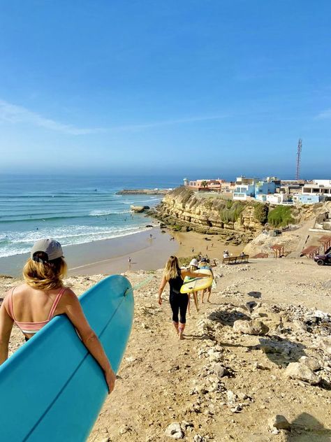 Each year we go surf and explore in southern Morocco with groups of inspiring women from aall over the world. Morocco Vacation Aesthetic, Morroco Aesthetic, Moroccan Vacation, Morocco Trip Aesthetic, Morocco Surf Trip, Portugal Surf, 2025 Inspiration, Morocco Map, Surf Morocco