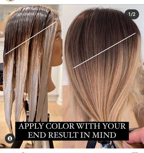 Hair Dye Techniques, Hair Color Placement, Root Melt, Colored Hair Tips, Hair Color Formulas, Beach Hairstyles For Long Hair, Hair Techniques, Hair Color Techniques, Summer Hair Color For Brunettes