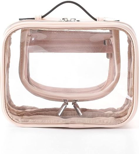 Tsa Approved Toiletries, Clear Travel Bag, Clear Toiletry Bag, Carry On Travel, Clear Cosmetic Bag, Accessories Essentials, Cosmetic Bag Organization, Clear Makeup Bags, Tsa Approved