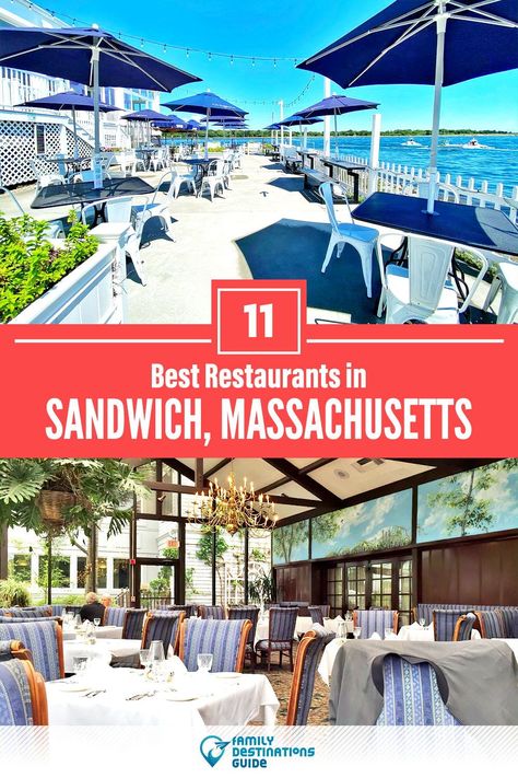 Want to see the best restaurants in Sandwich, MA? We’re FamilyDestinationsGuide, and we’re here to help: From incredible brunch spots and amazing places to eat dinner, to local foodie spots and hidden gems, discover the BEST Sandwich restaurants - so you get memories that last a lifetime! #sandwich #sandwichrestaurants #restaurantsinsandwich #bestrestaurantsinsandwich #placestoeatsandwich Cape Cod Restaurants, Cape Cod Travel, Cape Cod Vacation, Sandwich Restaurant, Massachusetts Travel, Brunch Places, New England Travel, Waterfront Restaurant, Family Destinations