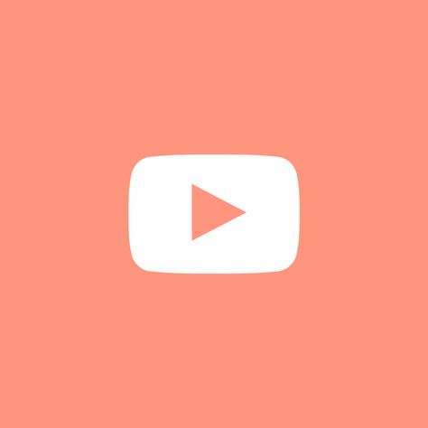 Peach Youtube Icon, App Icon Aesthetic Peach Color, Peach Iphone Icons, Peach Widgets, Widget Colors, Peach App Icons, Youtube App Icon, Peach App, Aesthetic Peach