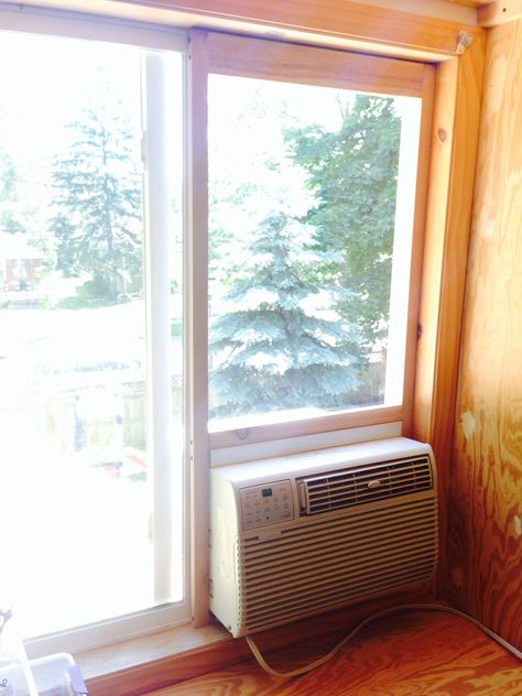 Air Conditioner Mount for Sliding Window Window Ac Unit Ideas, Window Ac Unit, Window Ac, Air Conditioner Installation, Sliding Window, Window Air Conditioner, Ac Units, Diy Window, Sliding Windows