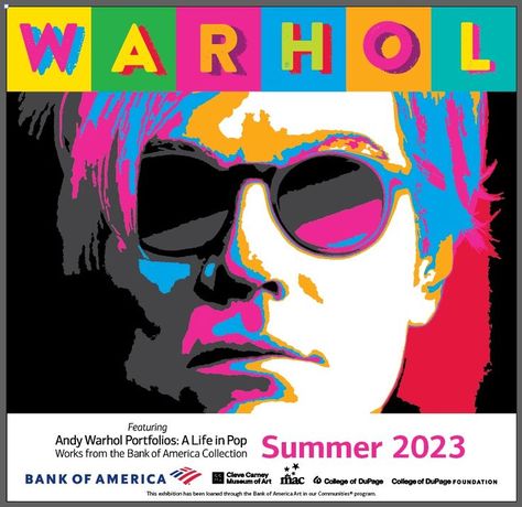 Ideas for Andy Warhol themed events to compliment Andy Warhol Portfolios: A Life in Pop www.warhol2023.org at the McAninch Arts Center/Cleve Carney Museum of Art Glen Ellyn Illinois, Oak Interior Design, Park And Oak, College Of Dupage, Andy Warhol Museum, Oak Interior, Yearbook Themes, Pop Art Posters, Pop Style