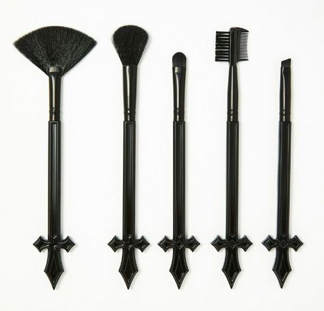 Goth Makeup Items, Gothic Makeup Brushes, Goth Makeup Brushes, Emo Makeup Products, Gothic Makeup Products, Goth Cosmetics, Goth Skincare, Goth Makeup Products, Fancy Makeup