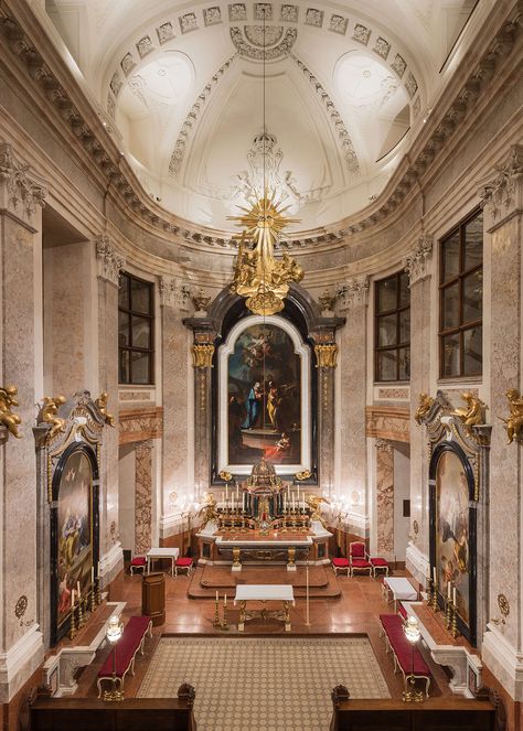 Schönbrunn Palace, Ceiling Painting, Palace Interior, Home Altar, Church Service, The Architect, Garden Tours, Royal Palace, Historical Architecture