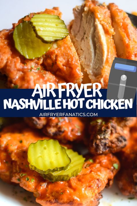 Make this great Air Fryer Nashville Hot Chicken in your Air Fryer or Ninja Foodi, it's a great take on a deep-fried meal! Nashville Hot Sauce Recipe, Chicken Ninja Foodi, Nashville Chicken, Nashville Hot Chicken, Hot Sauce Recipes, Spicy Seasoning, Nashville Hot, Healthy Weeknight Meals, Air Fryer Recipes Chicken