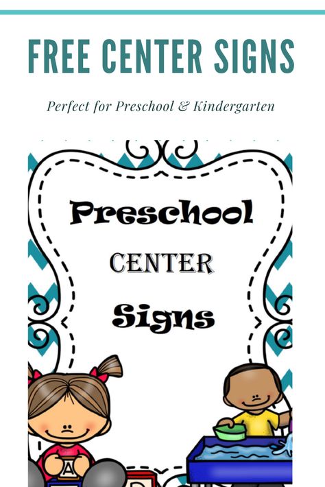 Make your life easier with this great FREEBIE!  Simply download and print these center signs to label you entire classroom quickly and easily. Preschool Centers Signs, Center Tags For Preschool Free Printable, Writing Center Signs Free Printable, Free Printable Center Signs Preschool, Art Center Labels Free Printables, Prek Center Signs, Daycare Center Signs Free Printable, Preschool Classroom Center Signs, Preschool Center Labels Free Printables