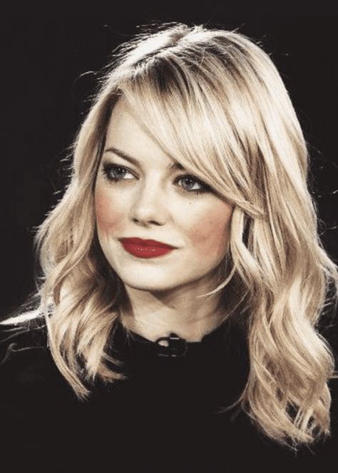 Side Bang Hairstyles, Bang Hairstyles, Bangs Side, Side Bangs Hairstyles, Extra Long Hair, Second Day Hairstyles, Bangs With Medium Hair, Side Bangs, Emma Stone