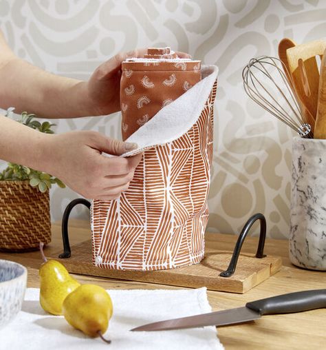 How To Make Reusable "Paper"Towels Online | JOANN Sew Paper Towels, Reusable Paper Towels Diy Tutorials, Non Paper Towels Diy, Paperless Towels Diy, No Paper Towels, Sewing Reusable Paper Towels, Cloth Paper Towels Diy, Diy Reuseable Paper Towel, Paper Towel Replacement