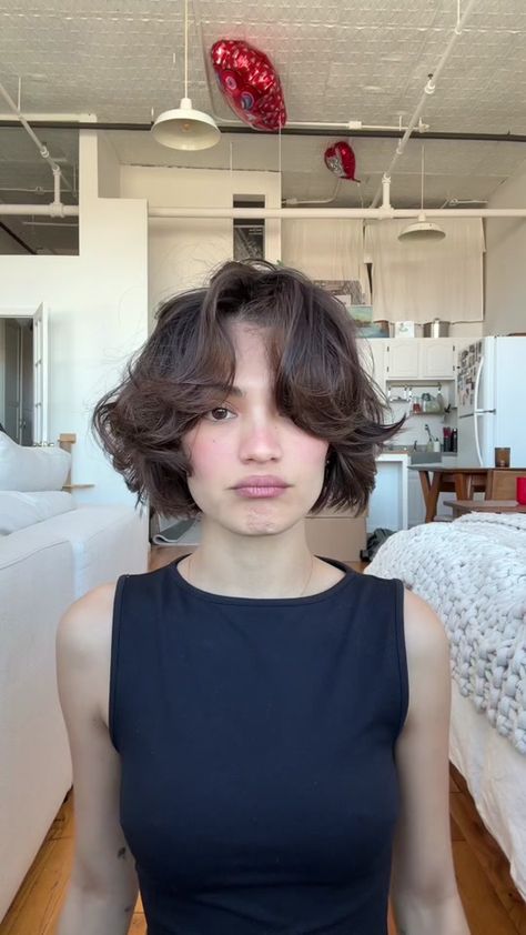 Log in | TikTok Short Women Hair Styles, Short Haircuts Women Wavy Hair, Short Hairstyle With Layers Women, Dixie Cut Hair Short, Short Layered Haircuts With Curtain Bangs, Yeslydimate Short Hair, Professional Hairstyles For Short Hair, Short Haircut For Wavy Hair, Bob Hairstyles Thick Hair