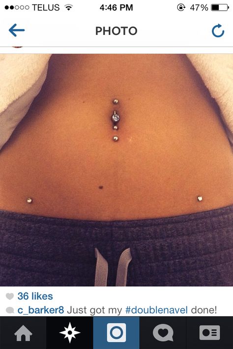 Bell button and hip bones Bell Button Piercing, Bell Button, Piercing Ideas, Bling Bling, Belly Button Rings, Feel Good, Piercings, Bones, Fun Things To Do