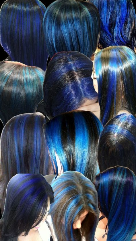 100 Years Of Makeup, Blue Hair Highlights, Skunk Hair, Red Hair Inspo, Cute Hair Colors, Hair Inspiration Long, Hair Color Streaks, Brunette Hair With Highlights, Hair Streaks