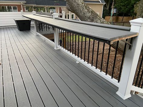 Deck Fold Down Table, Deck Railing With Bar Top, Bar On Deck Railing, Cocktail Railing Deck, Deck Bar Railing, Deck With Bar Counter, Deck Railing Bar Top, Deck Rail Bar, Deck Railing Bar