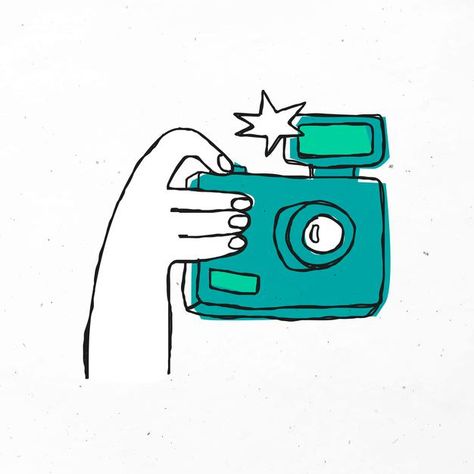 Green hand drawn camera clipart | Free Vector #Freepik #freevector #hand #green #camera #character Camera Illustration Design, Camera Poster Design, Camera Character, Photography Clipart, Drawn Camera, Camera Graphic, Camera Clipart, Law Logos Design, Green Camera