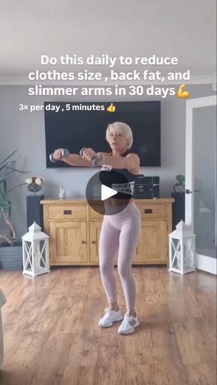 6.1K views · 81 reactions | Ladies, if you add good nutrition to this challenge you can lose 4 kg in 30 days 💪👌❤️
Only 15 min a day to lose that stubborn fat 🤩🤩🤩
I am using 3 lbs each dumbbell but if you are a beginner start without dumbbells 👍👍👍
Reduce arms fat 
Reduce chest fat 
Reduce back fat 
Reduce shoulder size 
Reduce armpit fat 
And burn calories 🔥🔥🔥
Are you in???

 #losefatafter40 #lowimpactmovement #womenover40fitness #fitbusymum #busymumfitness #fitbusymom #armdayworkout #fitnesstips #womenshealth #body #motivation #workoutathome #badknees #losefat #lowimpactmovement #weightlosstips #burnfat #activemoms #backworkout #weightlosstipsforwomen #armday | fit_busy_mum_ | fit_busy_mum_ · Original audio Reduce Shoulder Size, Arm Day Workout, Reduce Arm Fat, Armpit Fat, Bad Knees, Arm Exercises, Arm Fat, Back Fat, Good Nutrition