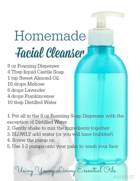 Diy Face Cleanser, Homemade Facial Cleanser, Diy Face Wash, Homemade Facial, Essential Oils For Face, Oil Cleansing, Diy Kosmetik, Diy Facial, Beauty Tricks