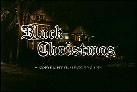 Black Christmas Movie, Black Christmas Movies, Spooky Winter, Black Christmas 1974, Film Title Cards, Billy Lenz, Winter Movies, Sorority Girls, Fallen Star