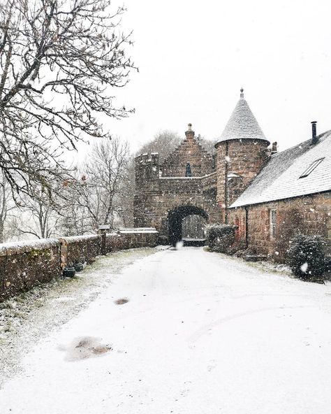 Mini Castle in Blairgowrie Scotland 🏰✨ . . . . #scotland #visitscotland #blairgowrie #highlands #snow #winterinscotland #airbnb #castlelife Scotland Winter Aesthetic, Snowy Scotland, Blairgowrie Scotland, Scotland Snow, Winter In Scotland, Christmas In Scotland, Snow Houses, Scotland Winter, Highlands Castle