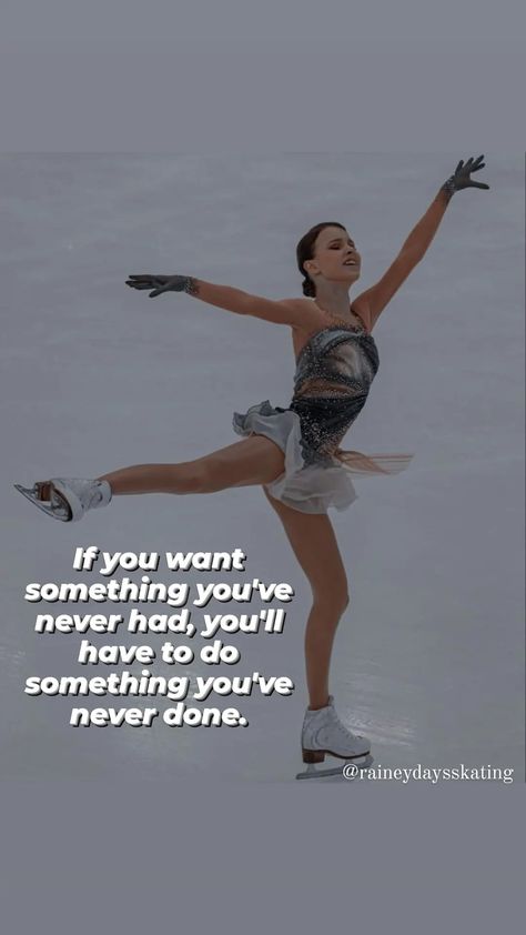 Figure Skating picture aesthetic quote inspiration motivation Figure Skating Motivational Quotes, Ice Skating Motivation, Figure Skating Motivation, Ice Skating Quotes, Figure Skating Moves, Skating Quotes, Figure Skating Quotes, Skating Quote, Skate Photography