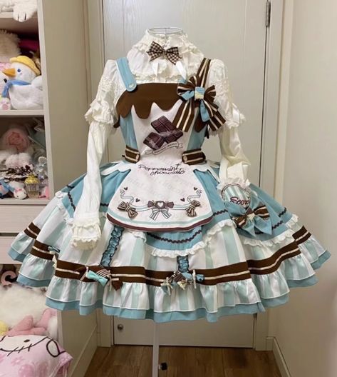 【-Delicious Mint Chocolate-】 #SweetLolita Jumper Dress Set

◆ Shopping Link >>> https://lolitawardrobe.com/delicious-mint-chocolate-sweet-lolita-jumper-dress-set_p7932.html Cute Diner Outfits, Cute Bakery Outfits, Mint Chocolate Aesthetic, Mint Outfit Ideas, Crab Character, Baker Outfit, Chocolate Outfit, Baker Clothes, Chocolate Dress