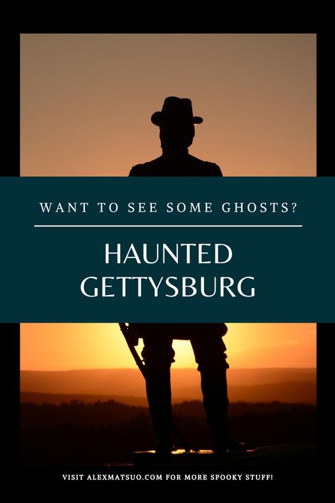 Gettysburg Ghosts, Pennsylvania Dutch Country, Gettysburg Pennsylvania, Weekly Routine, Spooky Stuff, Most Haunted Places, Legends And Myths, Ghost Adventures, Birthday Trip