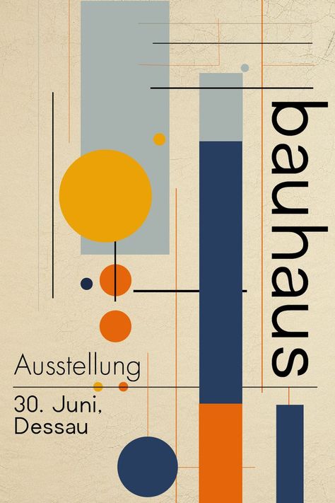 Bauhaus Graphic Design Layout, Bauhaus Magazine Layout, German Poster Design, Bauhaus Art Movement, Timeless Graphic Design, Bauhaus Art Paintings, Bauhaus Color Palette, Bauhaus Design Poster, Bauhaus Fashion