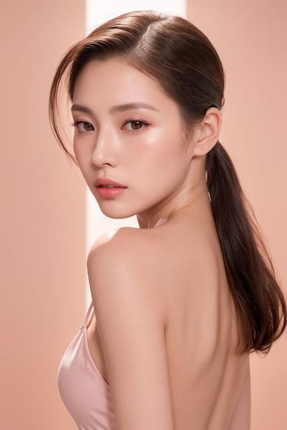 Deer Woman, Nose Reference, Skincare Model, Cosmetics Model, Youthful Face, Beauty Shooting, Asian Faces, Cosmetics Banner, Nose Surgery