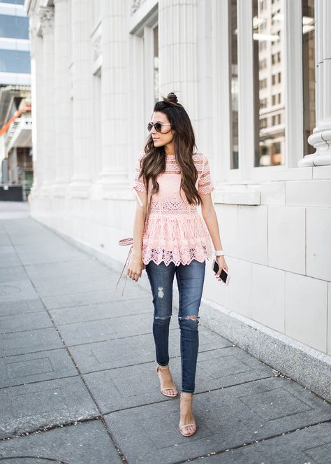 Lace crop tops