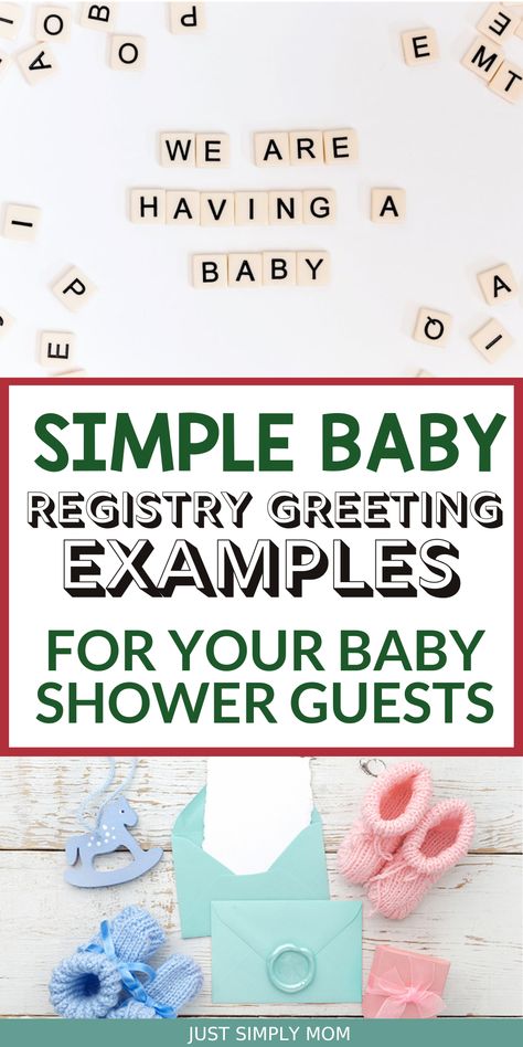 Have fun making your baby registry and choosing the right baby registry greeting for your family and friends. Baby Registry Greeting Message, Simple Baby Registry, Book Baby Shower Invitation, Baby Registry List, Baby Gift Registry, Amazon Baby Registry, Baby Shower Registry, Gender Neutral Baby Shower Invitations, Getting Ready For Baby