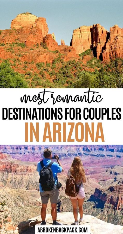 Planning a romantic getaway in Arizona? Read our guide to explore the most romantic things to do in Arizona. You'll find information about the best Arizona hotels for couples, the most romantic restaurants, and romantic things, of course! Read our Arizona guide to learn more! Weekend Vegas Trip, Arizona Hotels, Things To Do In Arizona, Honeymoon Activities, Couples Things To Do, Grand Canyon Railway, Romantic Restaurants, Couples Weekend, Arizona Vacation