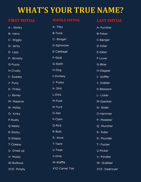 Humour, Code Names For People You Dont Like, Names For Games, Funny Character Names, Last Name Ideas, Funny Name Generator, Name Maker, Birthday Scenario, Fantasy Names