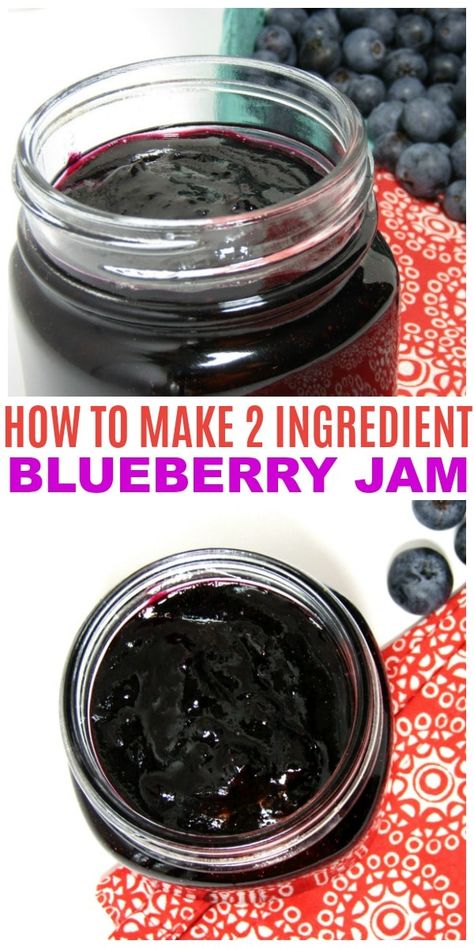 Easy Blueberry Jam, Blueberry Jelly, Blueberry Jam Recipe, Canning Ideas, Canned Foods, Jam Recipes Homemade, Jelly Recipe, Apple Jam, Blueberry Compote