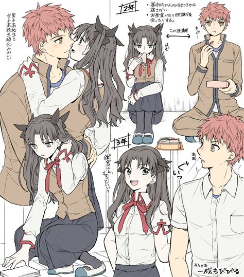 Shirou Emiya, Tohsaka Rin, Fate Stay Night Series, Girls Album, Romance Comics, Good Anime To Watch, Fate Stay Night Anime, Anime Fandom, Fate Anime Series