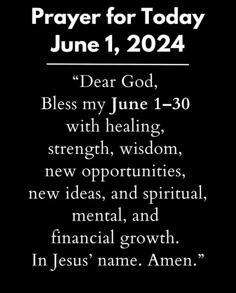 Happy New Month of June! Have a blessed weekend! Happy New Month Of June, Have A Blessed Weekend, A Blessed Weekend, Kennesaw Georgia, Blessed Weekend, Happy New Month, Month Of June, Prayer For Today, New Month