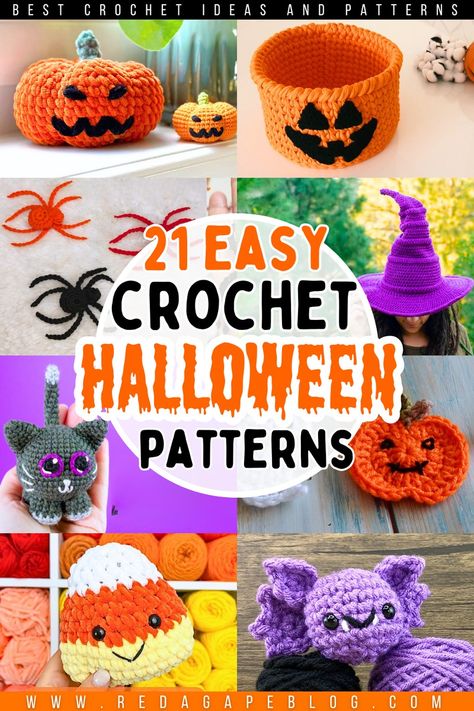 Free Crochet Halloween, Crochet Halloween Patterns, Crocheted Halloween, Crochet Halloween Patterns Free, Crochet Halloween Decorations, Crochet Snowflake Pattern, Fall Crochet Patterns, Crochet Halloween, Halloween Crochet Patterns