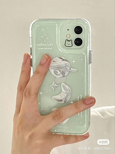 Case Hp Design, Casing Hp Aesthetic, Iphone 11 Green, Fone Apple, Mint Phone Case, Silver Phone Case, Clear Phone Case Design, Kawaii Iphone Case, Chinese Social Media