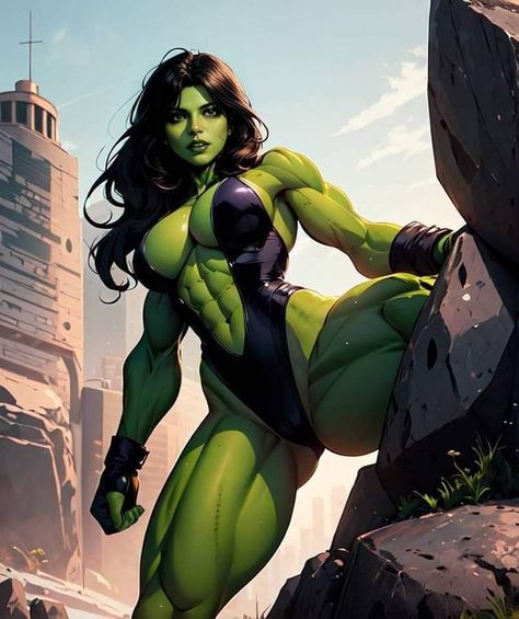 Female Hulk, Hulk Artwork, Marvel Heroines, Hulk Art, Marvel And Dc Characters, Marvel Characters Art, Female Superhero, Marvel Artwork, Marvel Comics Wallpaper