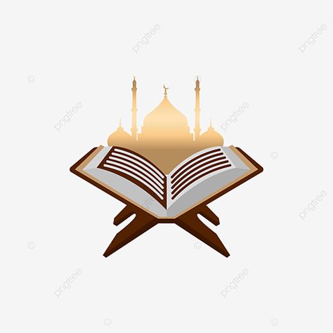 Quran Png Logo, Quran Logo Design, Quran Icon, Quran Logo, Quran Vector, Islamic Design Graphic, Quran Design, Mosque Logo, Quran Png