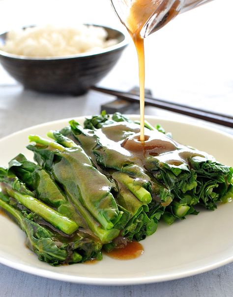 Broccoli With Oyster Sauce, Asian Greens, Chinese Broccoli, Chinese Vegetables, Chinese Cooking Wine, Asian Vegetables, Chinese Greens, Recipetin Eats, Chinese Dishes