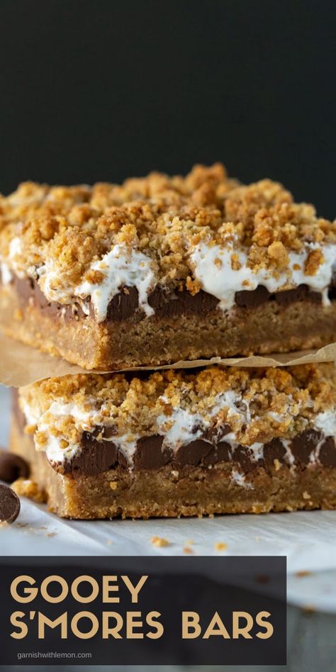 S’mores Brownies Recipe, Best Rated Desserts, S’mores Dessert Recipes, S’mores Bars Recipe, S’mores Pie Recipe, S’mores Bake, S’more Dessert, Birthday Desserts Ideas, S’more Bars