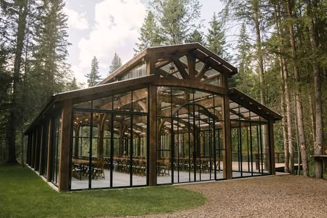 The Valley Weddings | Luxury Outdoor Venue | Alberta Majestic Wedding, Greenhouse Venue, Best Scenery, Dance Floor Lighting, Timber Buildings, Farm Wedding Venue, Dream Venue, Greenhouse Wedding, Timber Structure